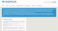 Desktop Screenshot of acpica.org