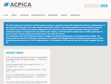 Tablet Screenshot of acpica.org